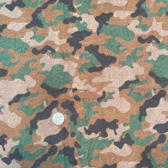 1.5 yards x 45” wide army camoflauge flannel fabric with BONUS fabrics - Picture 3 of 3
